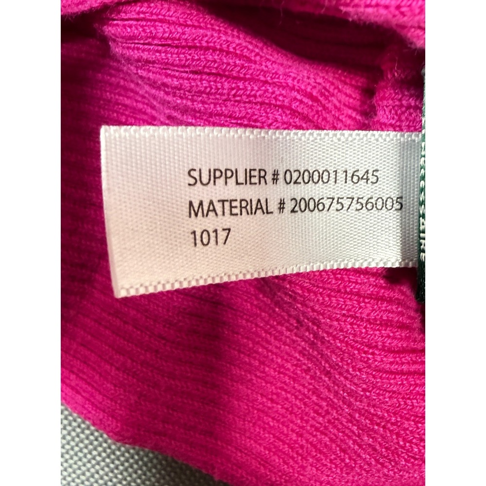 Lauren Ralph Lauren Hot Pink Ribbed Knit Dolman Sweater Boatneck Women's Medium - Picture 10 of 12